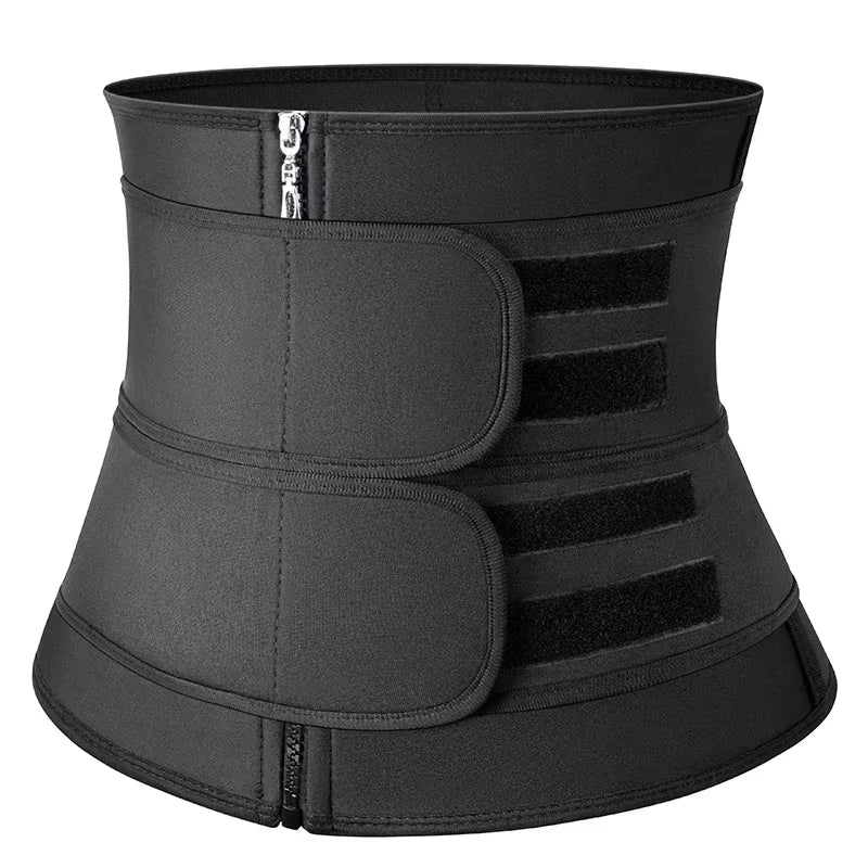 Men Waist Trainer Trimmer Belt for Weight Loss Neoprene Body Shaper Sauna Workout Sweat Belly Belt with Double Straps Shapewear