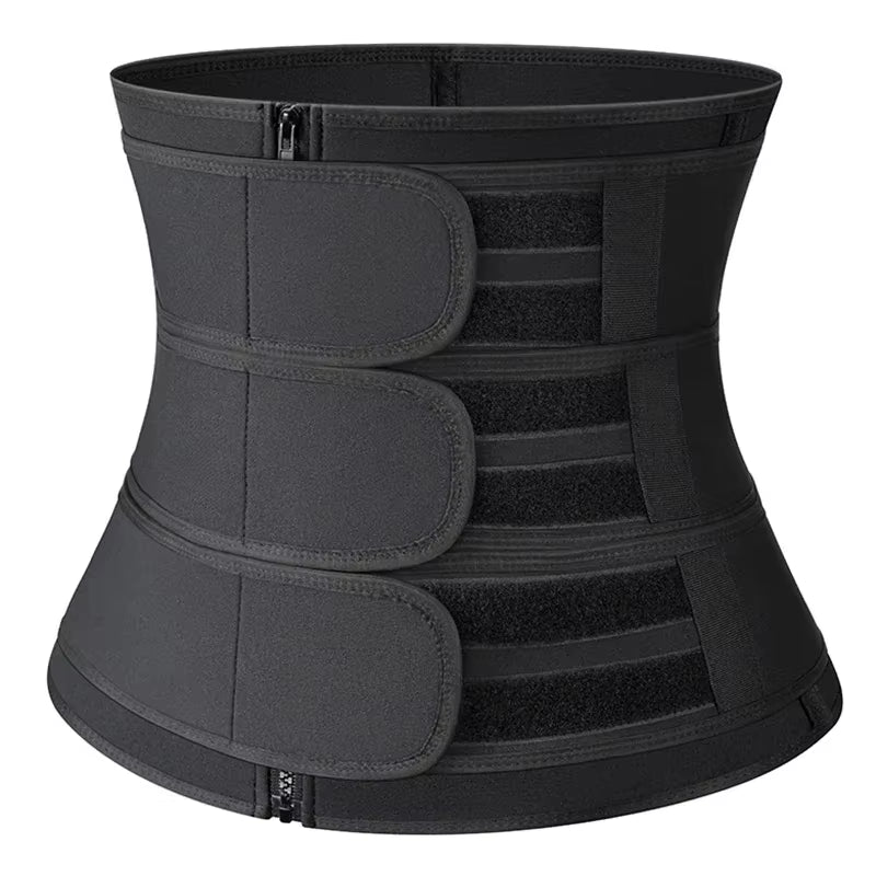 Men Waist Trainer Trimmer Belt for Weight Loss Neoprene Body Shaper Sauna Workout Sweat Belly Belt with Double Straps Shapewear