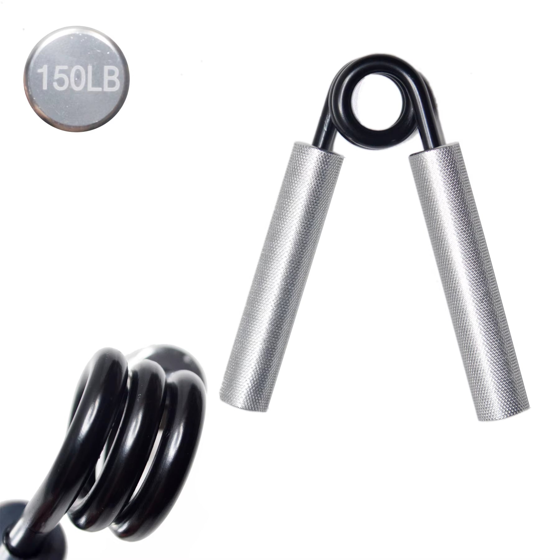 Metal Grip Strength Trainer 100Lb/150Lb/200Lb Grip, Non-Slip Hand Grip for Muscle Strengthening and Hand Rehabilitation Exercise