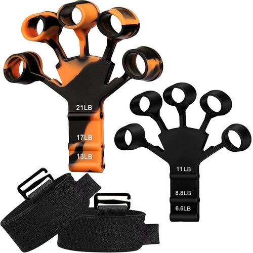 Finger Grip Strength Trainer – Orange and Black