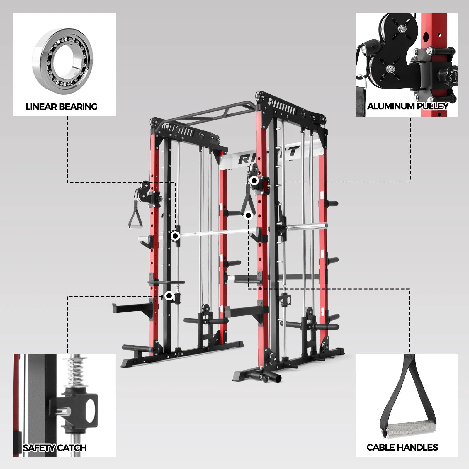 M1 PRO Smith Machine Home Gym Package Comprehensive All-In-One Workout System