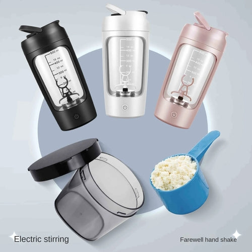 Electric Protein Shaker Bottle – Rechargeable by USB