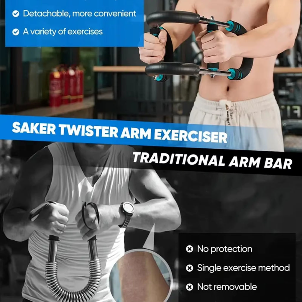Hand Gripper Strengths Adjustable U Shape Chest Arm Exerciser Home Gym Fitness Equipment Multifunctional Wrist Power Trainer