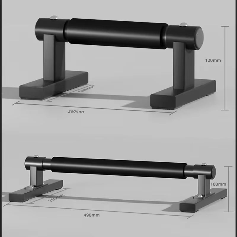 1 Pair Gym Push-Up Bar Stands with Handles Chest Abdomen Arms Back Bodybuilding Training Handstand Parallel Rod Gym Accessories