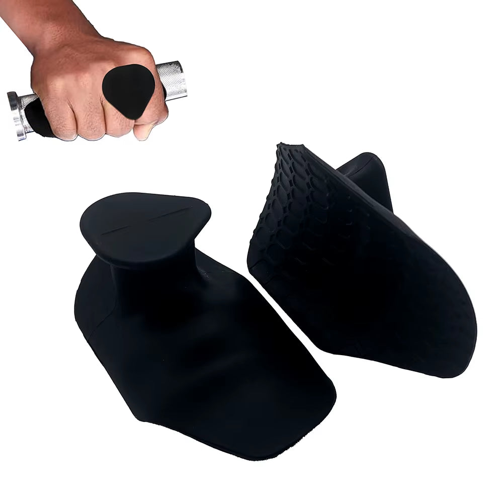 A Set of Silicone Gymnastics Grip Fingerless Fitness Gloves, Male and Female Pull Grip Cross Training Palm Grip Handle Protectio