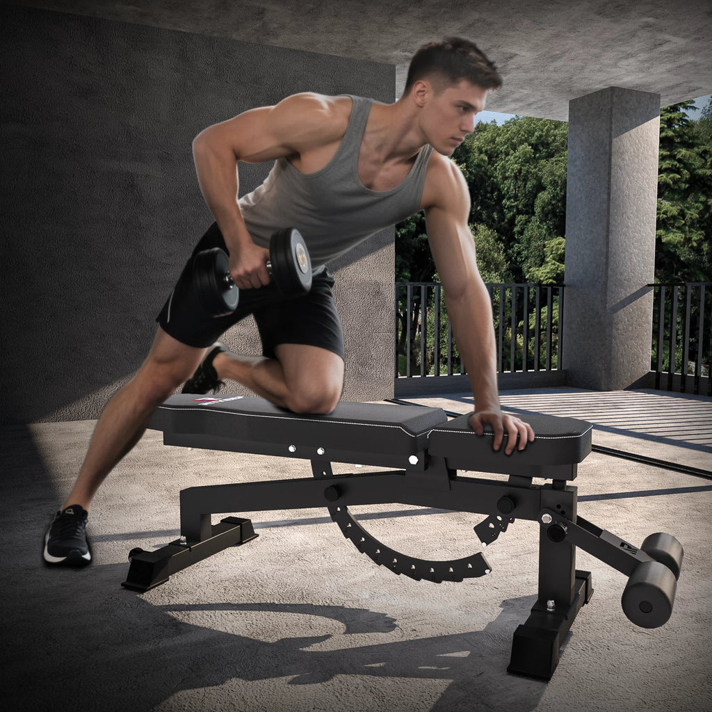 RAB-2000 Adjustable Weight Bench with Leg Attachment