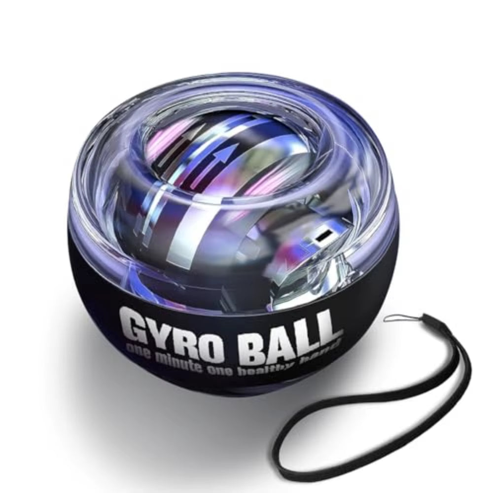 Gyro Ball Powerball Gyroscope Auto-Start for Wrist Forearm Exerciser Power Ball for Muscles Strengthening with 5 Colors LED