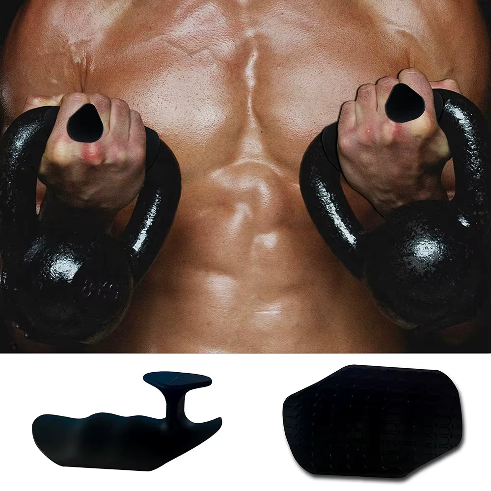 A Set of Silicone Gymnastics Grip Fingerless Fitness Gloves, Male and Female Pull Grip Cross Training Palm Grip Handle Protectio