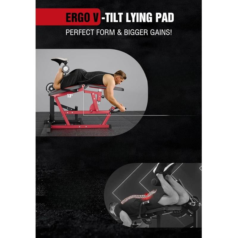 【Tiktokshopblackfriday】Gwmd Leg Extension and Curl Machine, Adjustable Leg Curl Machine, Seated Leg Extension and Lying Curl Machine for Home Gym, Leg Workout Equipment with Cable System