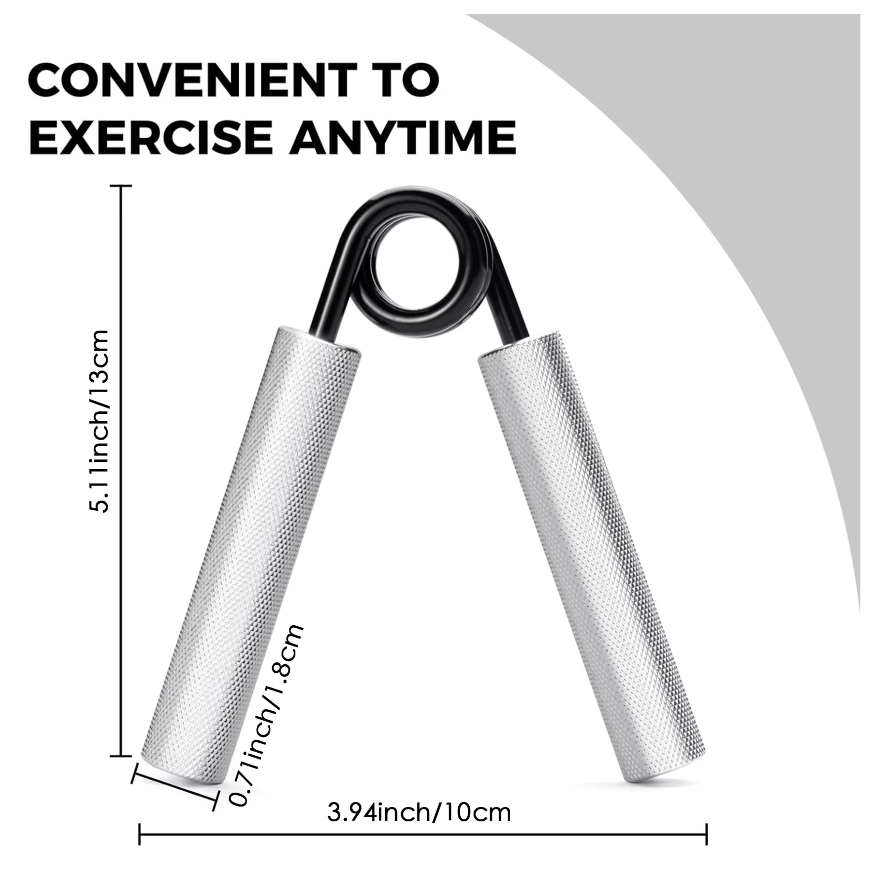 Metal Grip Strength Trainer 100Lb/150Lb/200Lb Grip, Non-Slip Hand Grip for Muscle Strengthening and Hand Rehabilitation Exercise