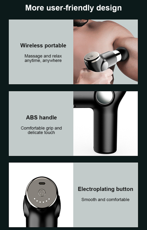 Portable Massage Gun, Muscle Meridian Relaxation Tissue Massager