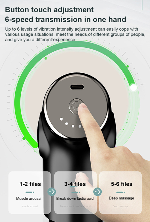 Portable Massage Gun, Muscle Meridian Relaxation Tissue Massager