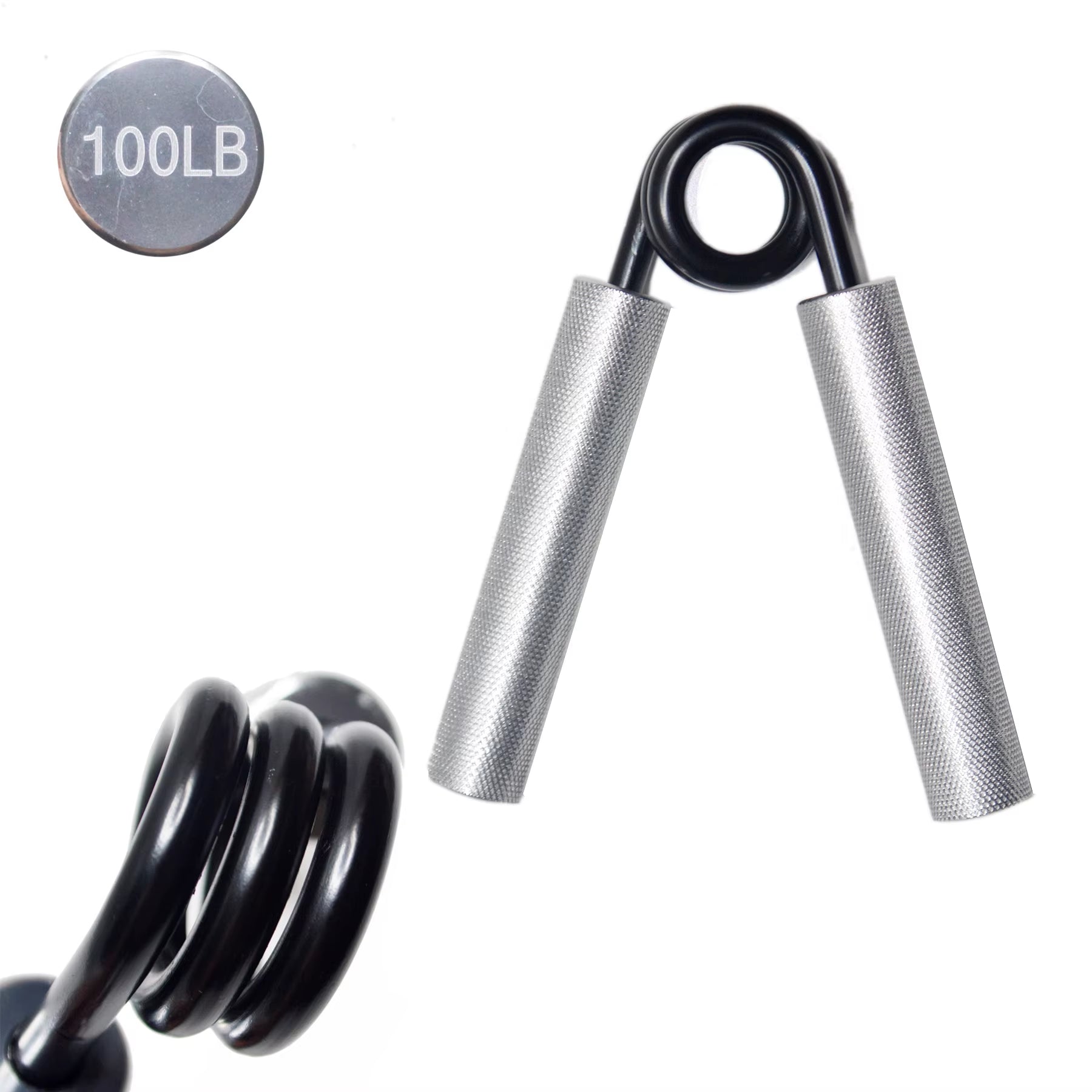 Metal Grip Strength Trainer 100Lb/150Lb/200Lb Grip, Non-Slip Hand Grip for Muscle Strengthening and Hand Rehabilitation Exercise