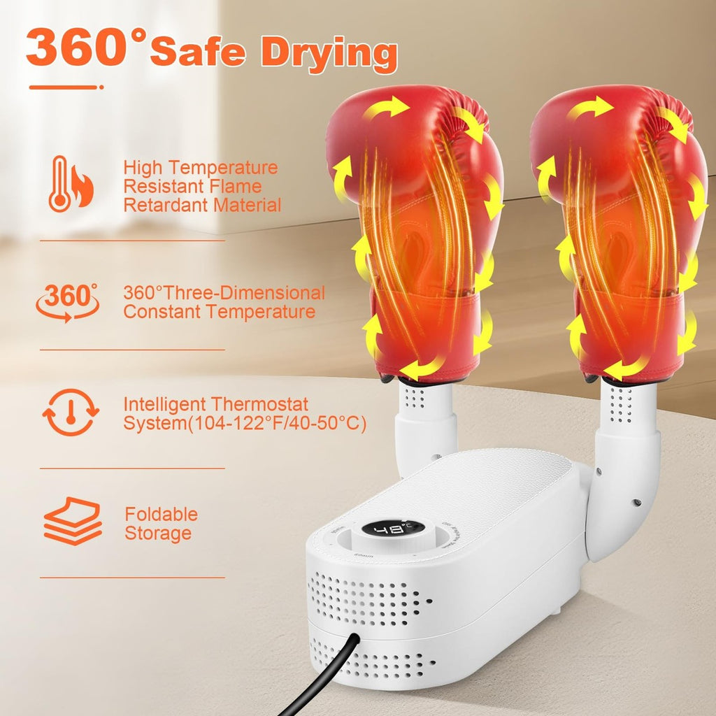 Shoe & Boxing Glove Dryer – UV Sterilizing Boot Warmer, Fast Odor-Eliminating Drying Device