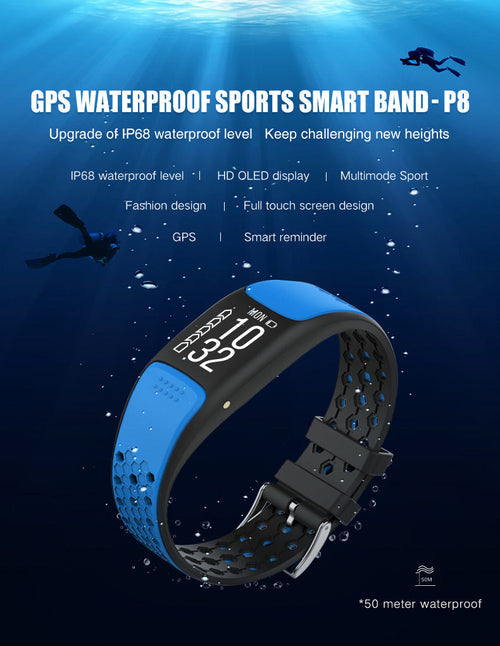 Smart Fit Sporty Fitness Tracker – Waterproof Swimming Watch